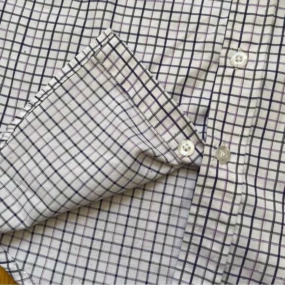 4/$25 Alberto Cardinali Boys Long Sleeve Plaid Check Button Down Shirt Size 8 - Picture 6 of 8